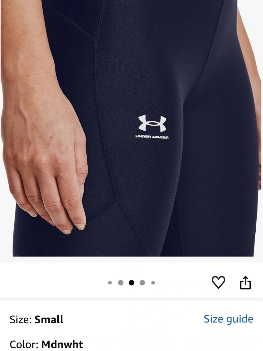 Under Armour Black Compression 8 inch Workout Shorts